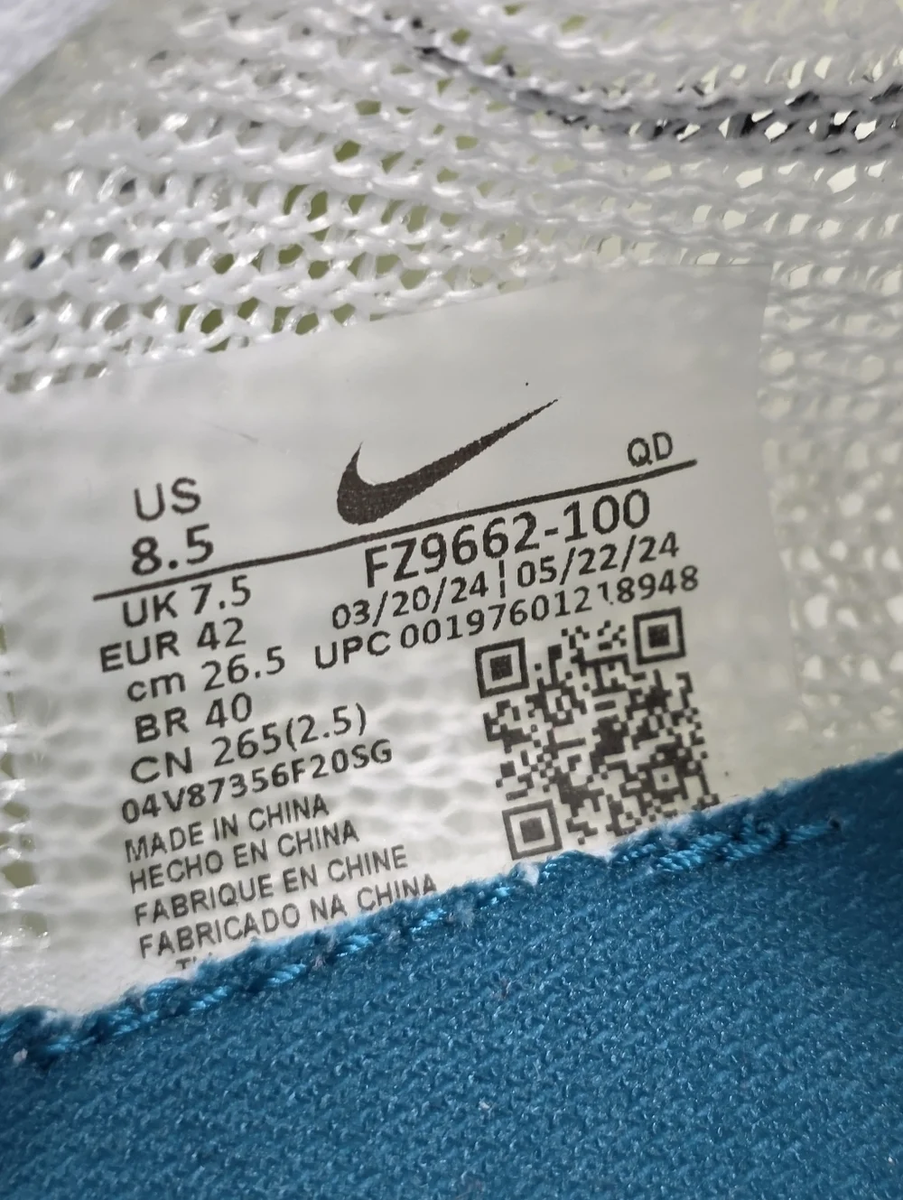 Nike mens size